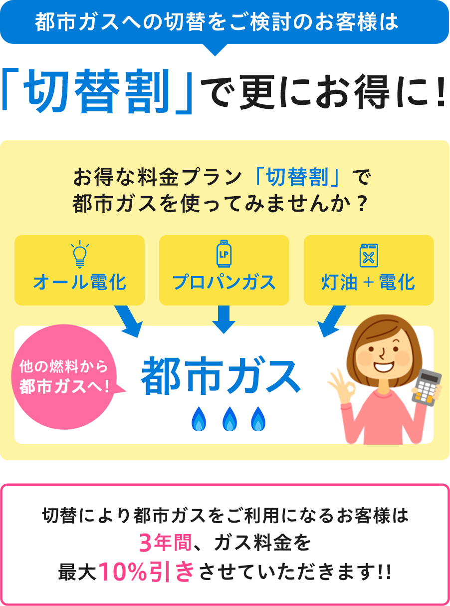 「切替割」で更にお得に！